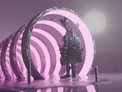 Sci-Fi Environment Animation 3D Model