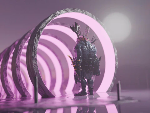 Sci-Fi Environment Animation 3D Model