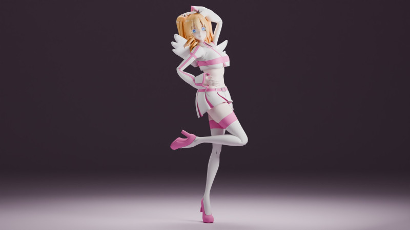 Nigoriri - Liliel 3D 模型 .c4d .max .obj .3ds .fbx .stl .blend