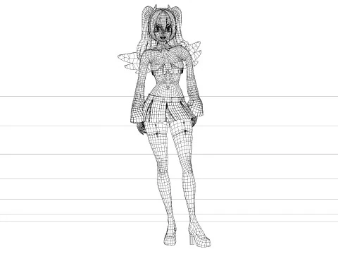 Nigoriri - Liliel Animation 3D Model