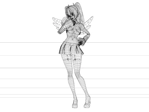 Nigoriri - Liliel Animation 3D Model