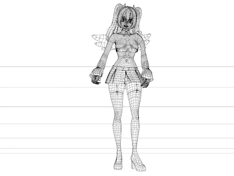 Nigoriri - Liliel Animation 3D Model