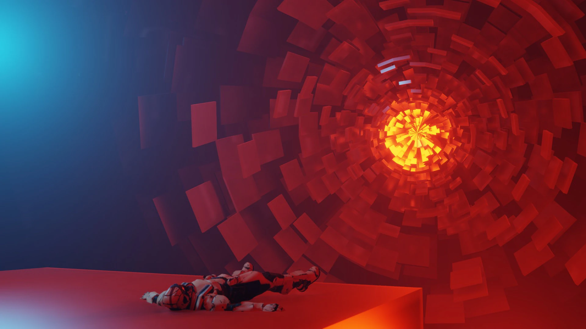 Exterior Sci-Fi Environment Animation 3D Model .c4d .max .obj .3ds .fbx .stl .blend 