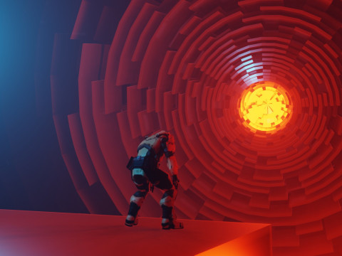 Exterior Sci-Fi Environment Animation 3D Model