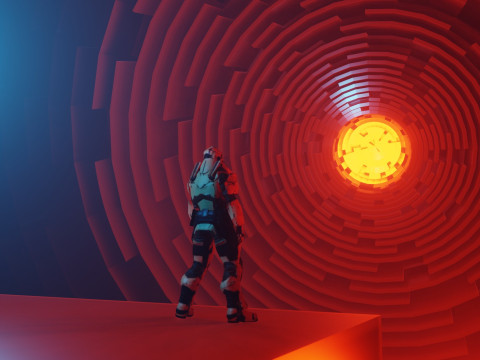 Exterior Sci-Fi Environment Animation 3D Model