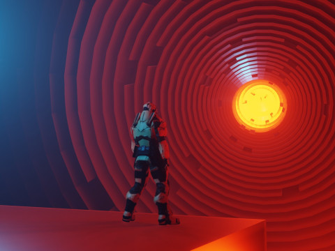 Exterior Sci-Fi Environment Animation 3D Model