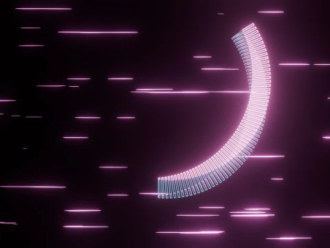 Abstract Torus Animation 3D Model