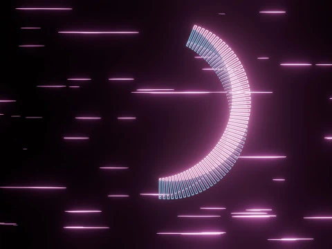Abstract Torus Animation 3D Model