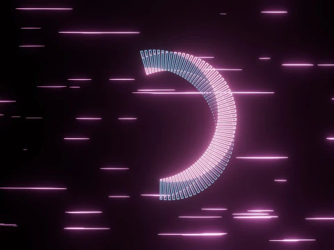 Abstract Torus Animation 3D Model