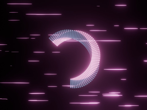 Abstract Torus Animation 3D 모델