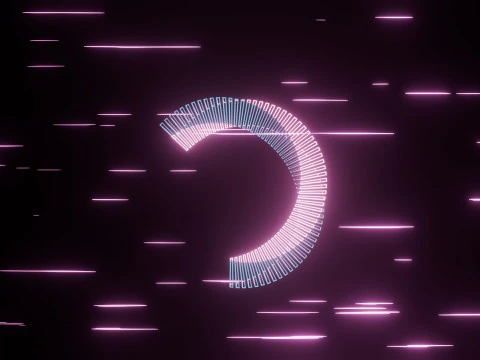 Abstract Torus Animation 3D Model