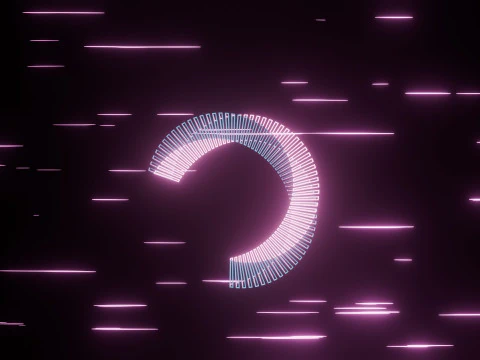 Abstract Torus Animation 3D Model