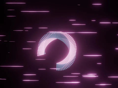 Abstract Torus Animation 3D Model