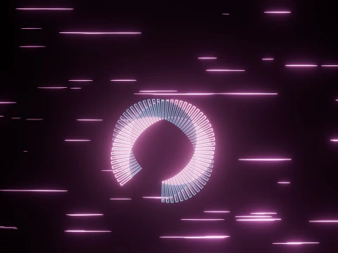 Abstract Torus Animation 3D Model