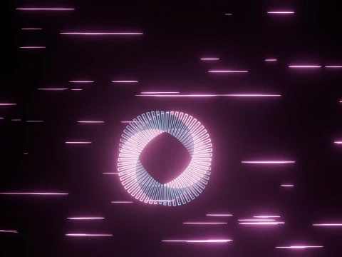 Abstract Torus Animation 3D Model