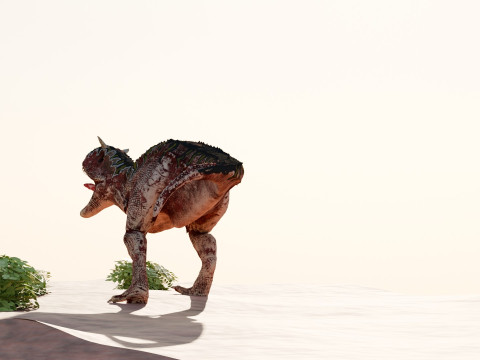 Dinosaur Scene Environment Model 3D
