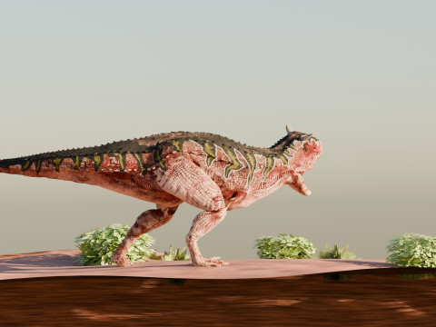 Dinosaur Scene Environment Model 3D