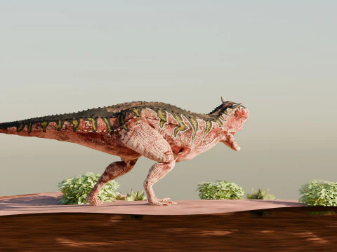 Dinosaur Scene Environment 3D Model