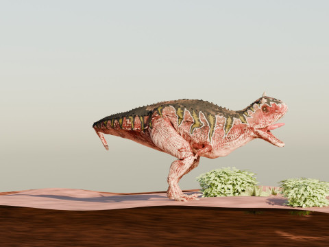 Dinosaur Scene Environment Model 3D