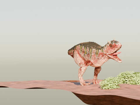 Dinosaur Scene Environment Model 3D