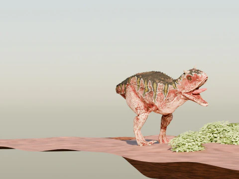 Dinosaur Scene Environment 3D Model