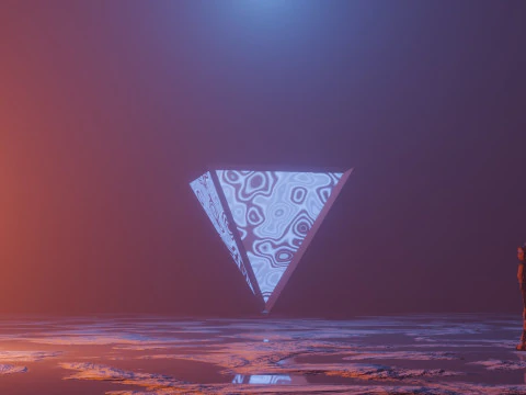 Bilim Kurgu Aydınlatma Nesneleri Animasyonu 3D Model