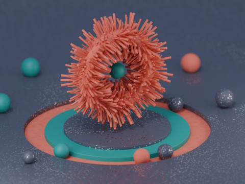 Satisfying Alien Loop Animation Model 3D