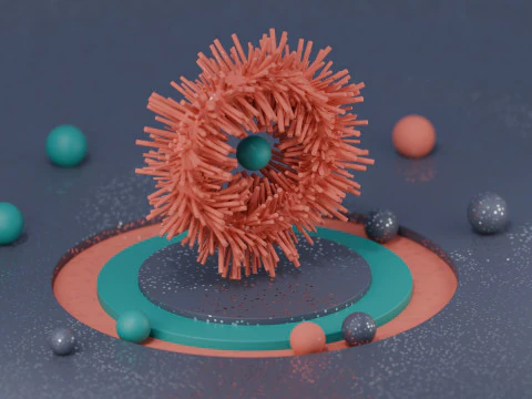 Satisfying Alien Loop Animation 3D Model