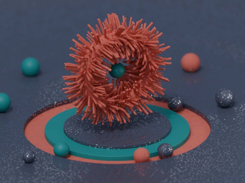 Satisfying Alien Loop Animation 3D Model