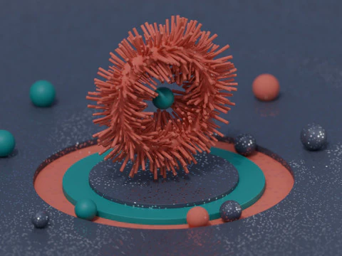 Satisfying Alien Loop Animation 3D Model