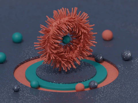 Satisfying Alien Loop Animation 3D Model