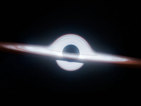 Animaci&oacute;n de escena de agujero negro Modelo 3D