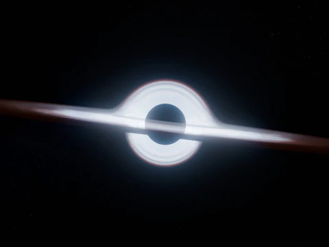 Black Hole Scene Animation 3D Model