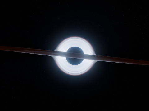 Black Hole Scene Animation Modello 3D