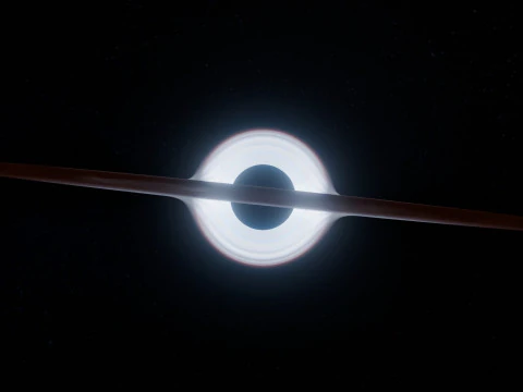 Black Hole Scene Animation 3D Model