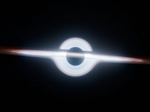 Black Hole Scene Animation 3D Model