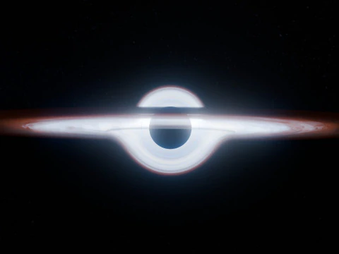 Black Hole Scene Animation 3D Model