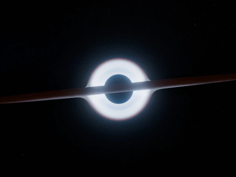 Black Hole Scene Animation 3D Model