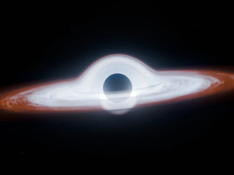 Black Hole Scene Animation 3D Model