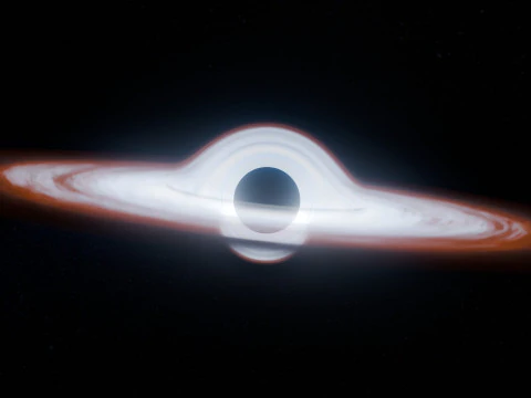 Black Hole Scene Animation 3D Model