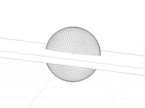 Black Hole Scene Animation 3D Model