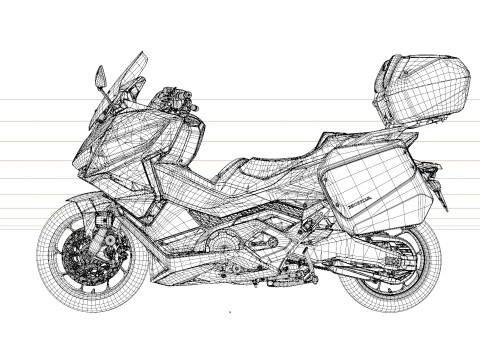 Honda Forza 750 3D 모델