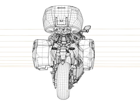 Honda Forza 750 3D 모델