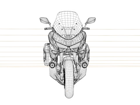 Honda Forza 750 3D 모델