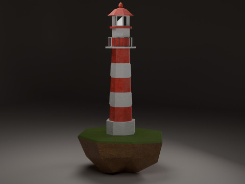 Mercusuar Lighthouse Modèle 3D