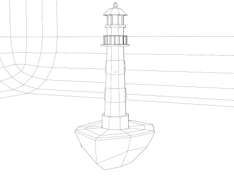 Mercusuar Lighthouse Modèle 3D