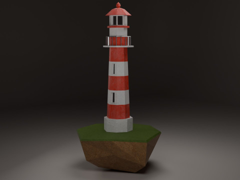 Mercusuar Lighthouse Modèle 3D