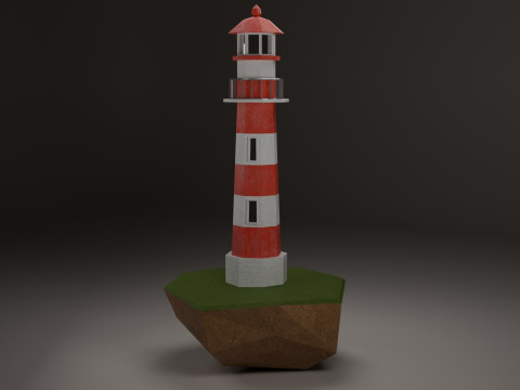 Mercusuar Lighthouse Modèle 3D