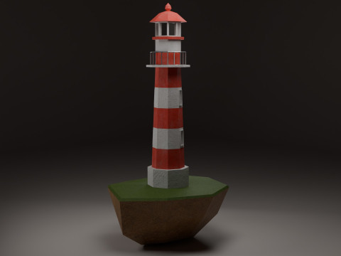 Mercusuar Lighthouse Modèle 3D
