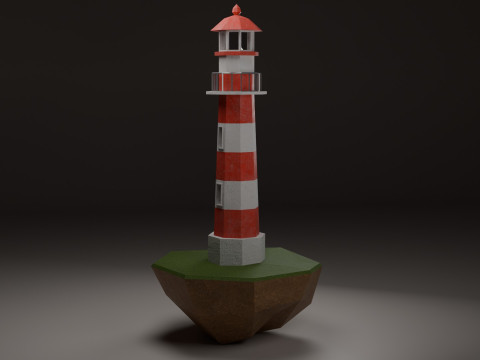 Mercusuar Lighthouse Modèle 3D